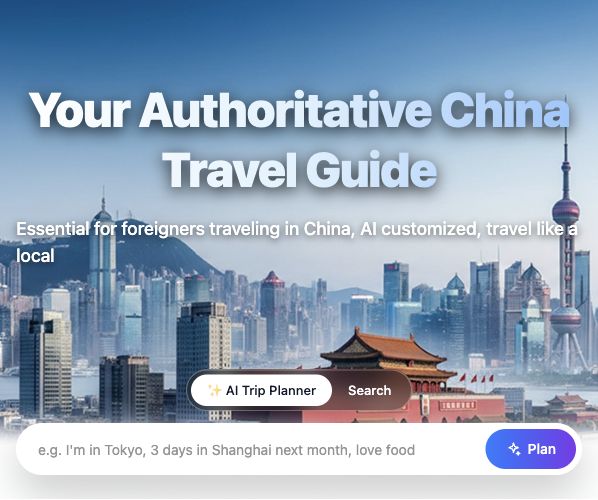 XOOTOUR homepage with the AI Trip Planner entry