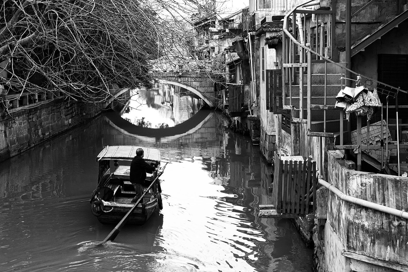 Pingjiang Road Suzhou canal people