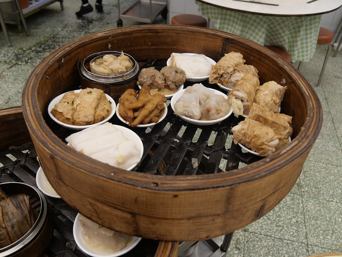 Cantonese dim sum tea table