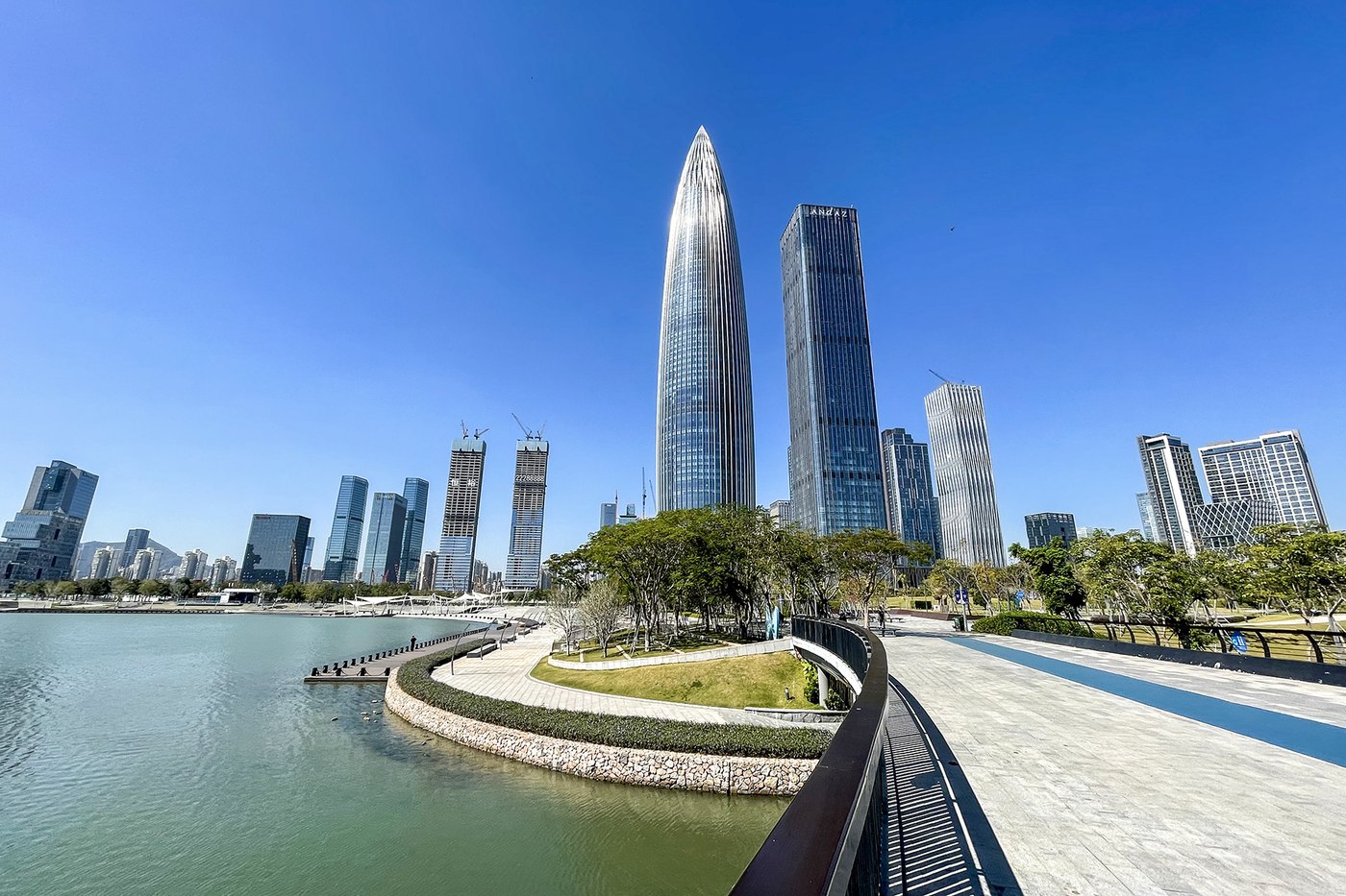 Shenzhen Talent Park skyline visitors