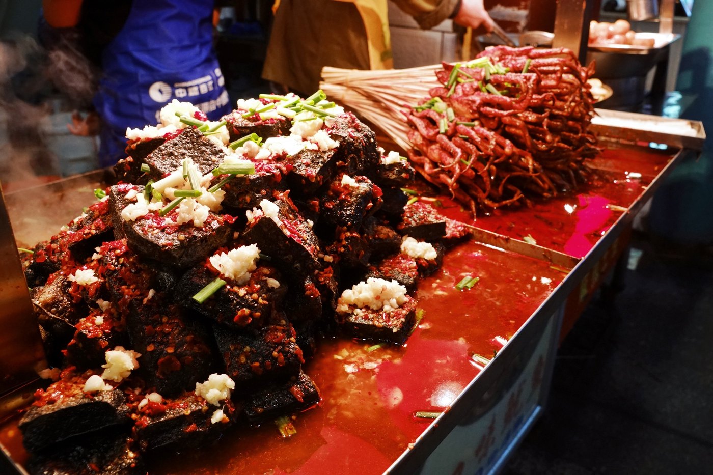 Changsha stinky tofu street food