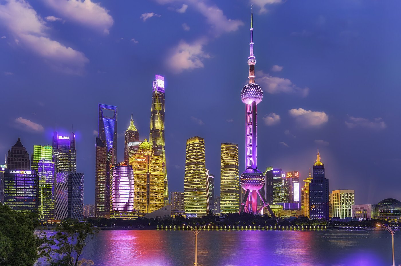 North Bund Shanghai sunset skyline