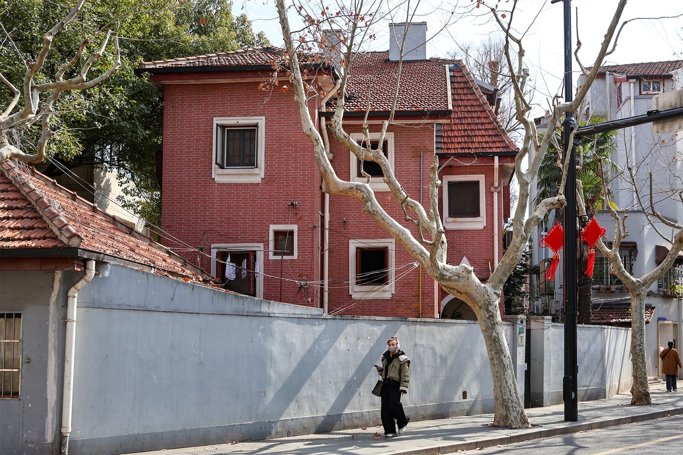 Wukang Road Shanghai plane trees