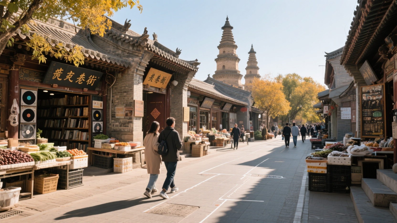 呼市老城走街线|我亲测的3.8公里文化艺术漫游,串起明清老宅、菜市场与黑胶店(附2条岔路)