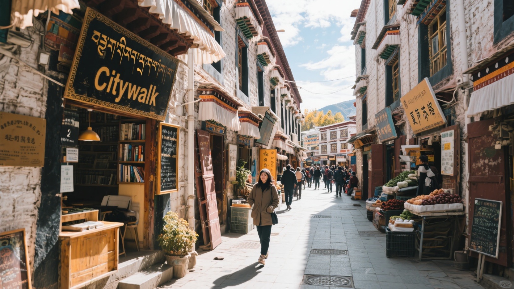 Wandering through the alleys of Lhasa's Old City | A 3-hour Citywalk experience to avoid the crowds and enjoy an artistic atmosphere (including 2 side routes)