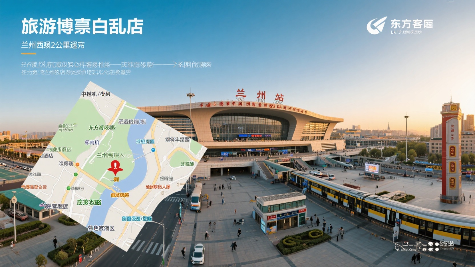 Don't stay in Lanzhou randomly overnight | A map to avoid pitfalls within 2 kilometers of transportation hubs (essential for early morning flights/night arrivals).