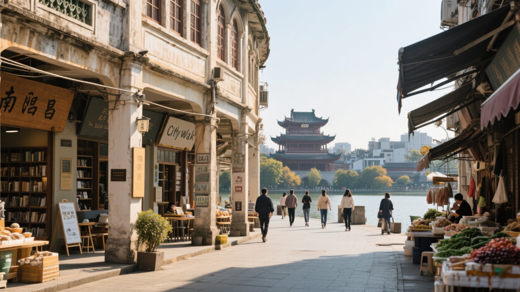 A 4km walk through Nanchang's old city | A list of artsy city walks that avoid the crowds on weekends (including 2 side streets)