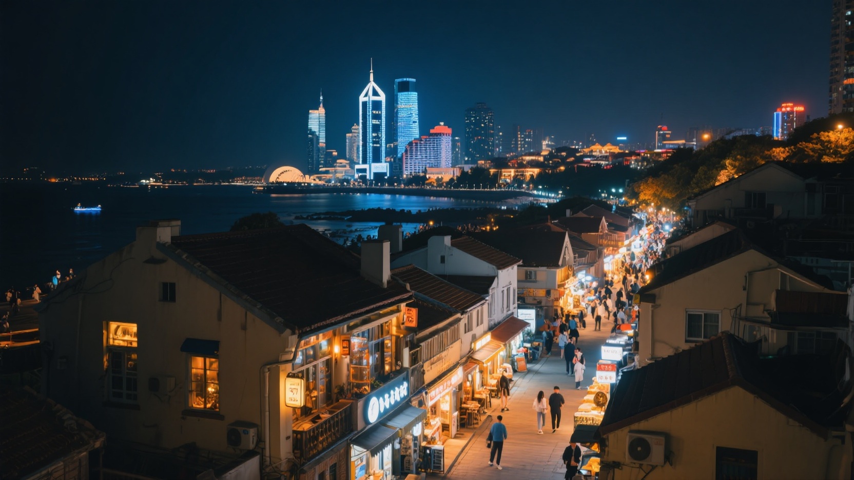 Joyas ocultas para disfrutar del turismo nocturno en Qingdao: desde las luces de la bahía de Fushan hasta las encantadoras tabernas en los patios, una ruta que he probado personalmente y que me ha per