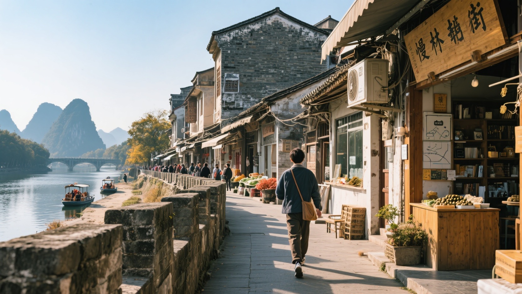 Guilin Old Town Slow Walk Hidden Route | Blogger's 3.8km Citywalk Checklist (Autumn/Winter Solo Trip - Avoiding Pitfalls, Includes 2 Side Routes) (4 times)