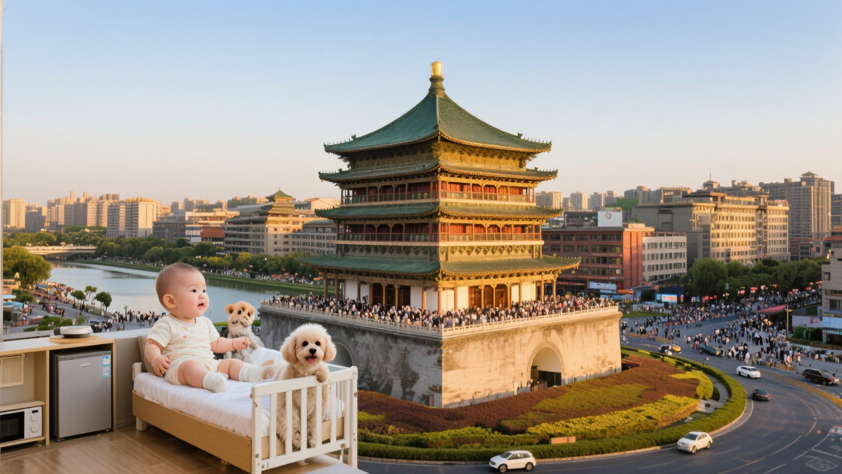 Xi'an Accommodation Avoidance Tips | Locals Don't Recommend Staying Around the Bell Tower: For Early Morning Flights with Babies or Pets, These Areas Are the Right Choices