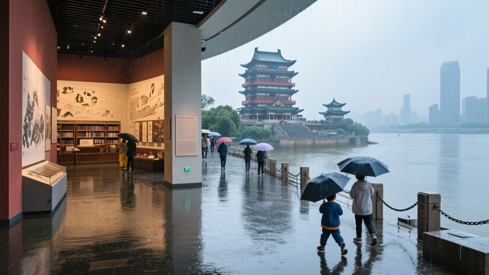 南昌雨天别去江边|土著亲测:坏天气一整天不晒不淋不湿鞋的文化艺术线