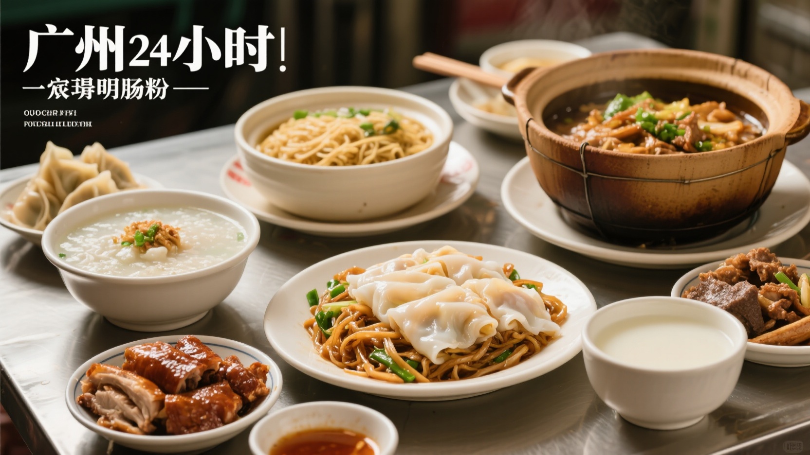 Food in Guangzhou 24 Hours | From Rice Noodle Rolls in the Morning to Clay Pot at Night, the Authentic Flavors of Locals' Daily Meals