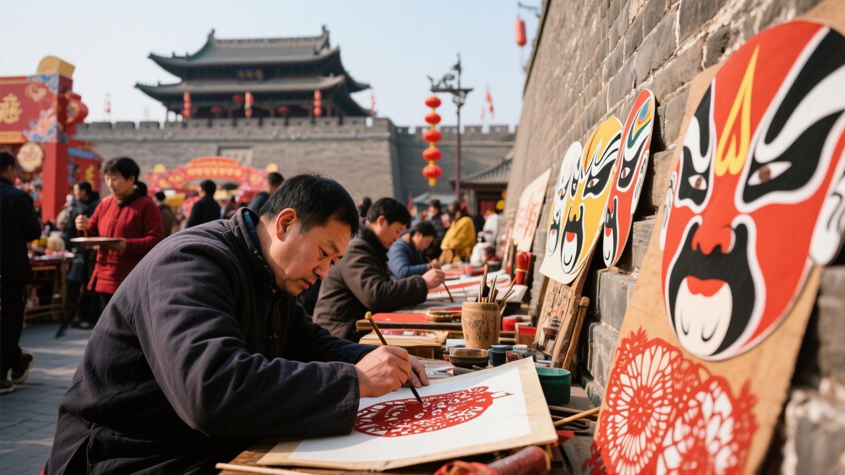 Traditional crafts at the foot of the city wall | Spend half a day as a craftsman in Guanzhong at temple fairs and workshops