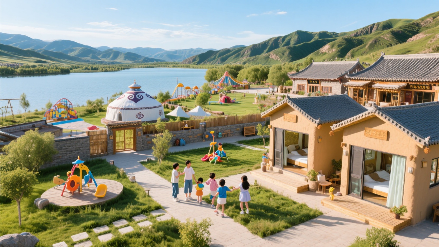 Staying in Qingcheng with Kids: Four Types of Family-Friendly Accommodation Areas