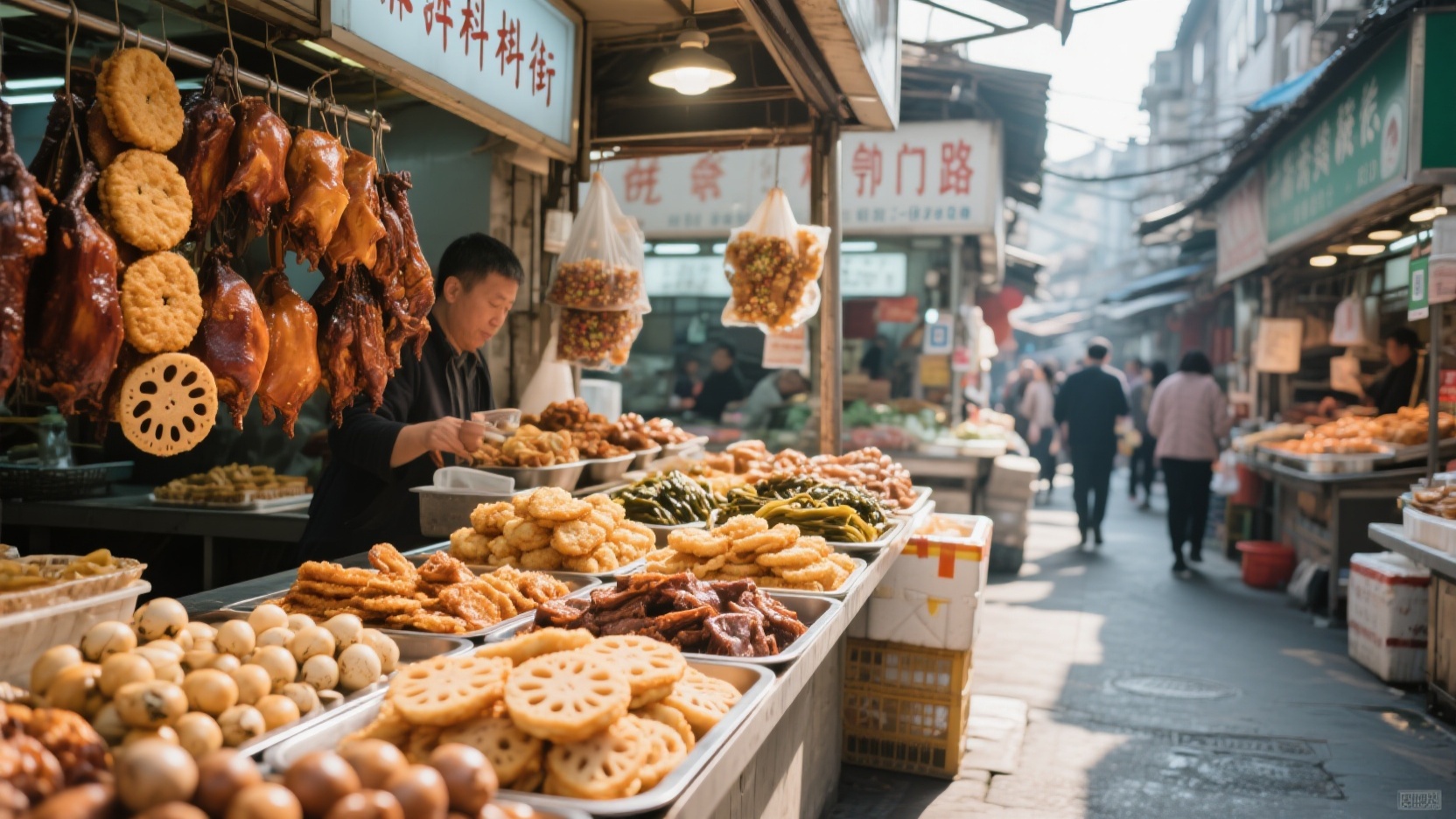 金陵菜场寻味记|钻进科巷与能仁里,专挑本地人反复回购的熟食点心和腌货