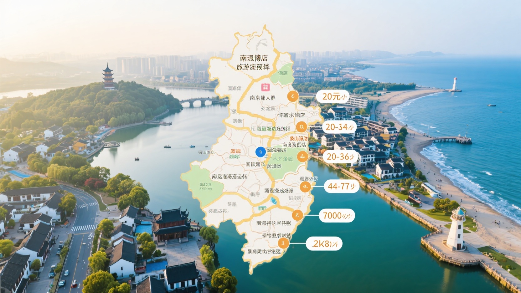 Nantong Accommodation Budget Map | Four Tier Options from Haohe Old Town to Yuandujiao Coast