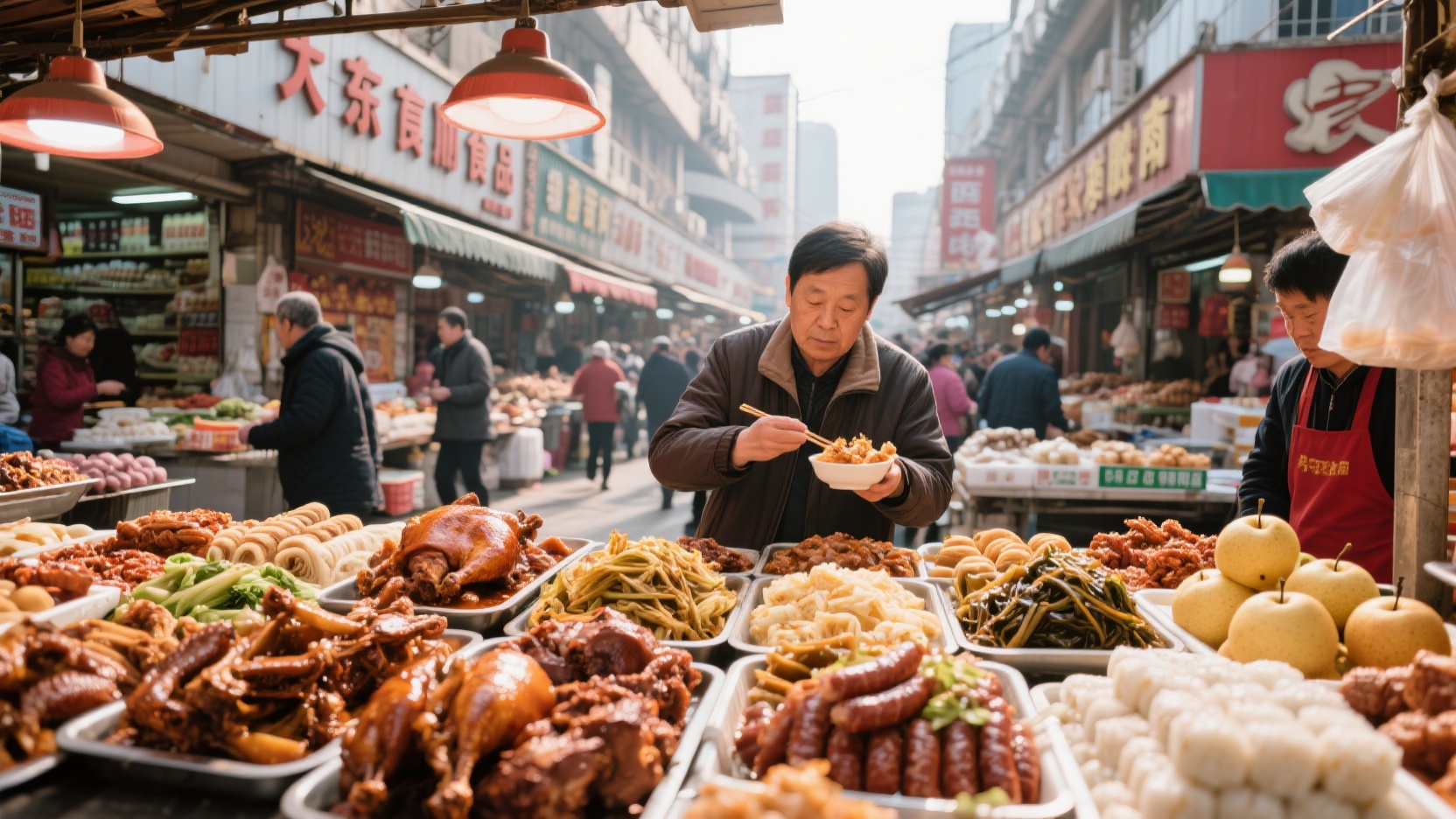 菜市沈阳味|钻进大东副食与西塔市场,带走 10 样本地人常买的熟食酱菜点心