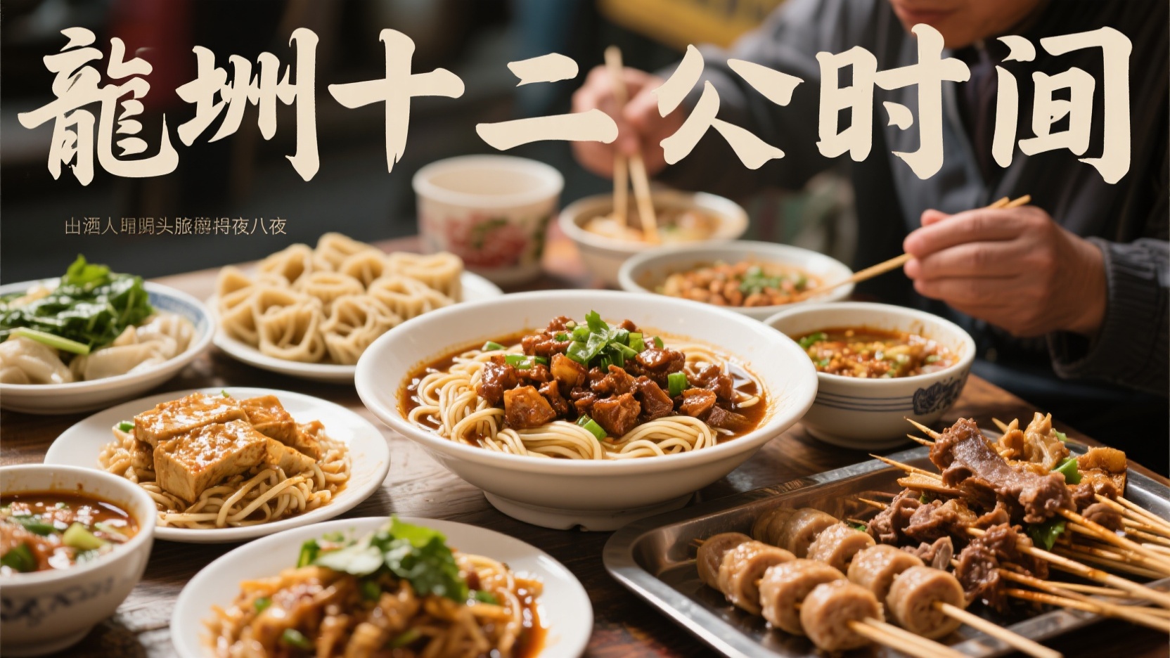 Doce horas gastronómicas en Longcheng: comida callejera local desde la mañana hasta la noche.