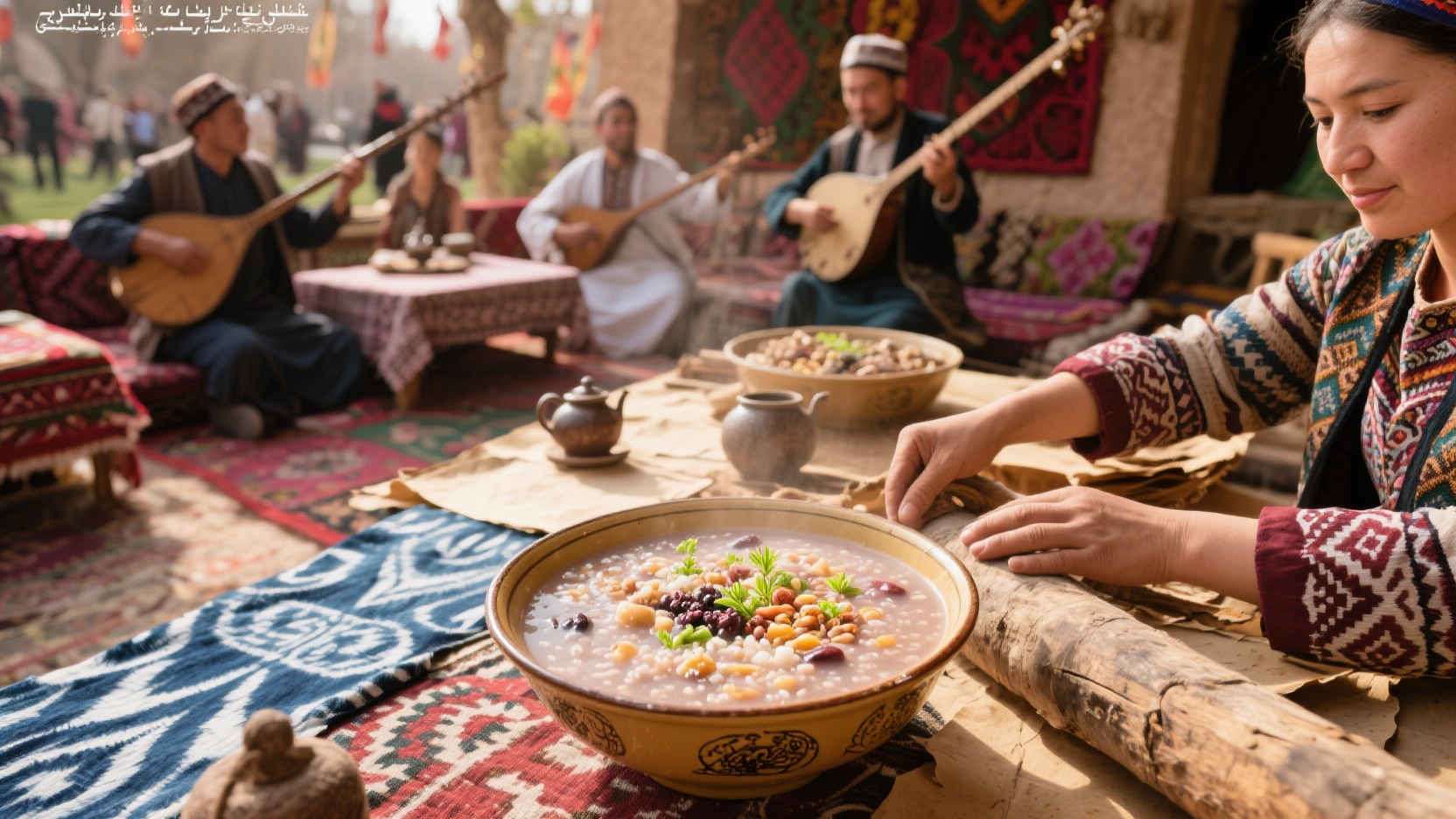 Cooking Spring into Porridge: An Immersive Experience of Nowruz Festival, Mulberry Paper, Atlas Tie-dye, and Xinjiang Music in Urumqi