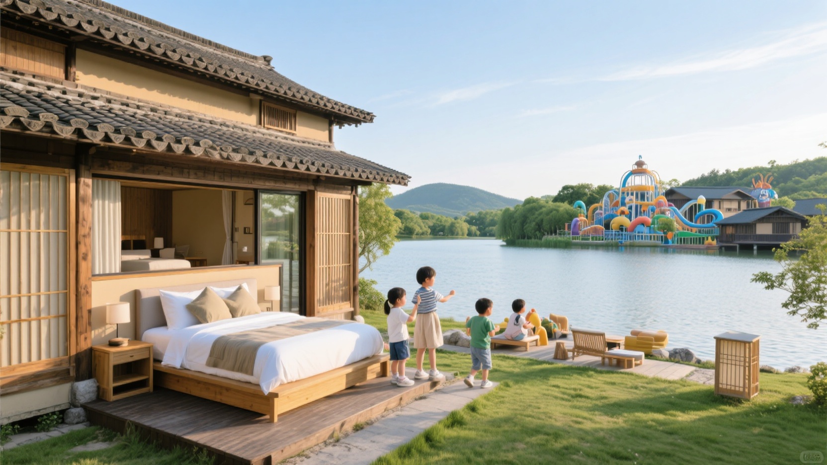 无锡亲子住宿图鉴|设计感美学、湖景、老宅、乐园四种带娃住法一次说清
