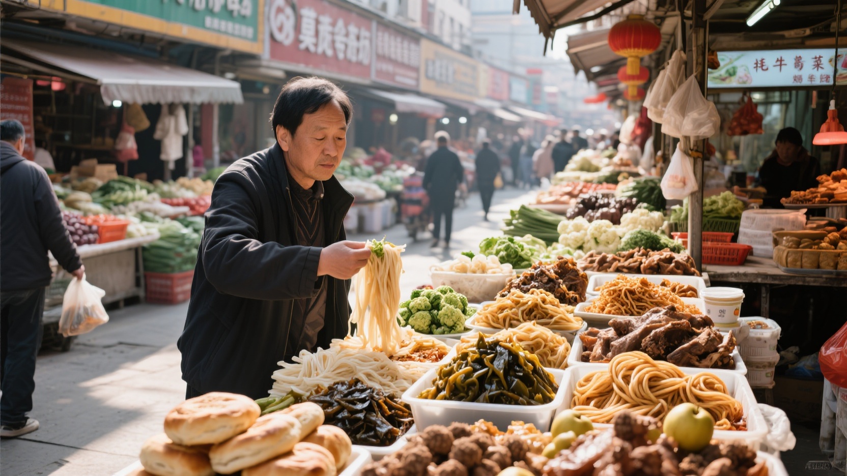 西宁菜场隐藏菜单|钻进莫家街与下南关街的熟食酱菜摊