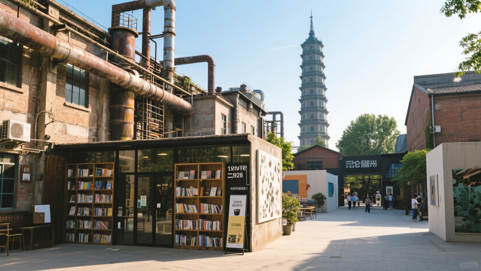 Otra faceta de Zhengzhou: Rutas para evitar las multitudes: antiguas fábricas, librerías independientes y galerías de arte privadas.