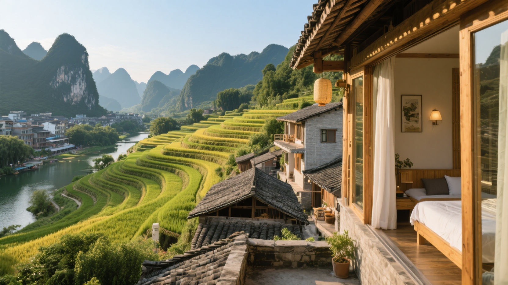 住对桂林片区|从老街青旅到梯田景观房的预算型选择指南