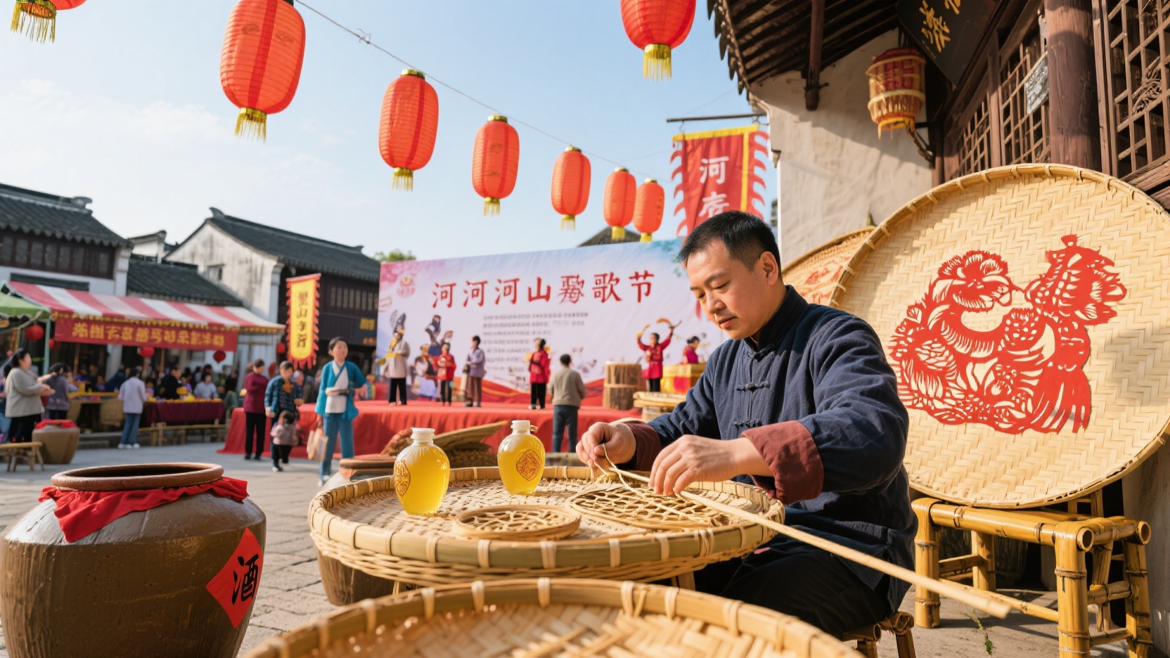 Taller de artesanía de medio día en Heyang Tune | Ruta de viaje lento por los festivales, costumbres populares y patrimonio cultural inmaterial de Zhangjiagang