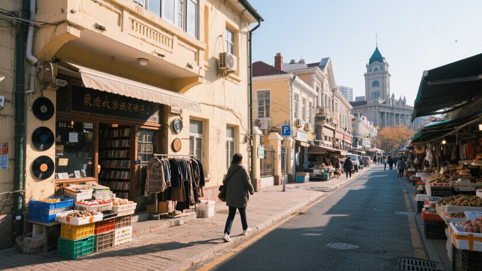 A Hiking Tour of Dalian's Old Town | I Connected Western-Style Houses, a Vegetable Market, and a Vinyl Store in 4 Kilometers (Blogger's Personal Experience - Autumn/Winter Edition)