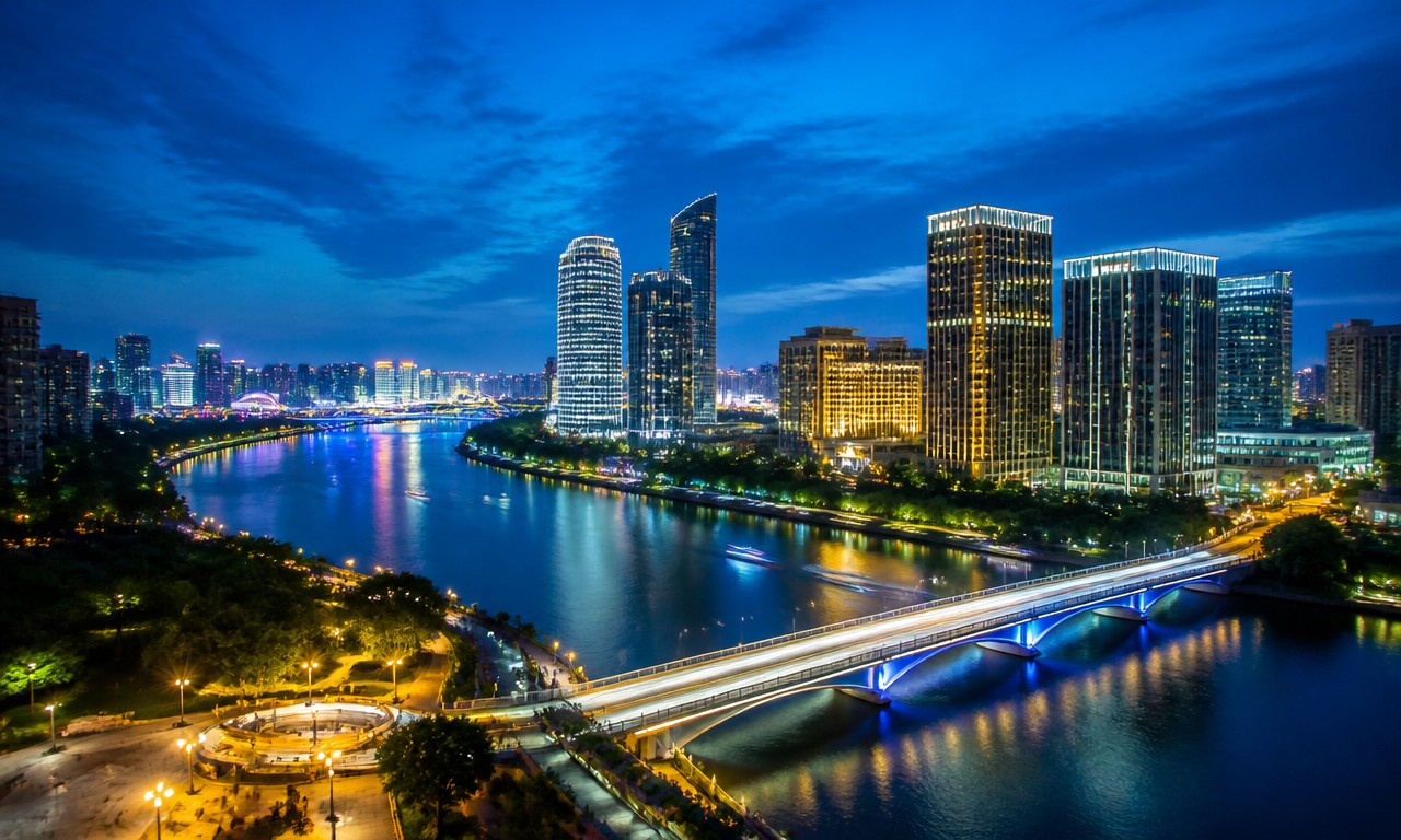 迪荡新城夜景