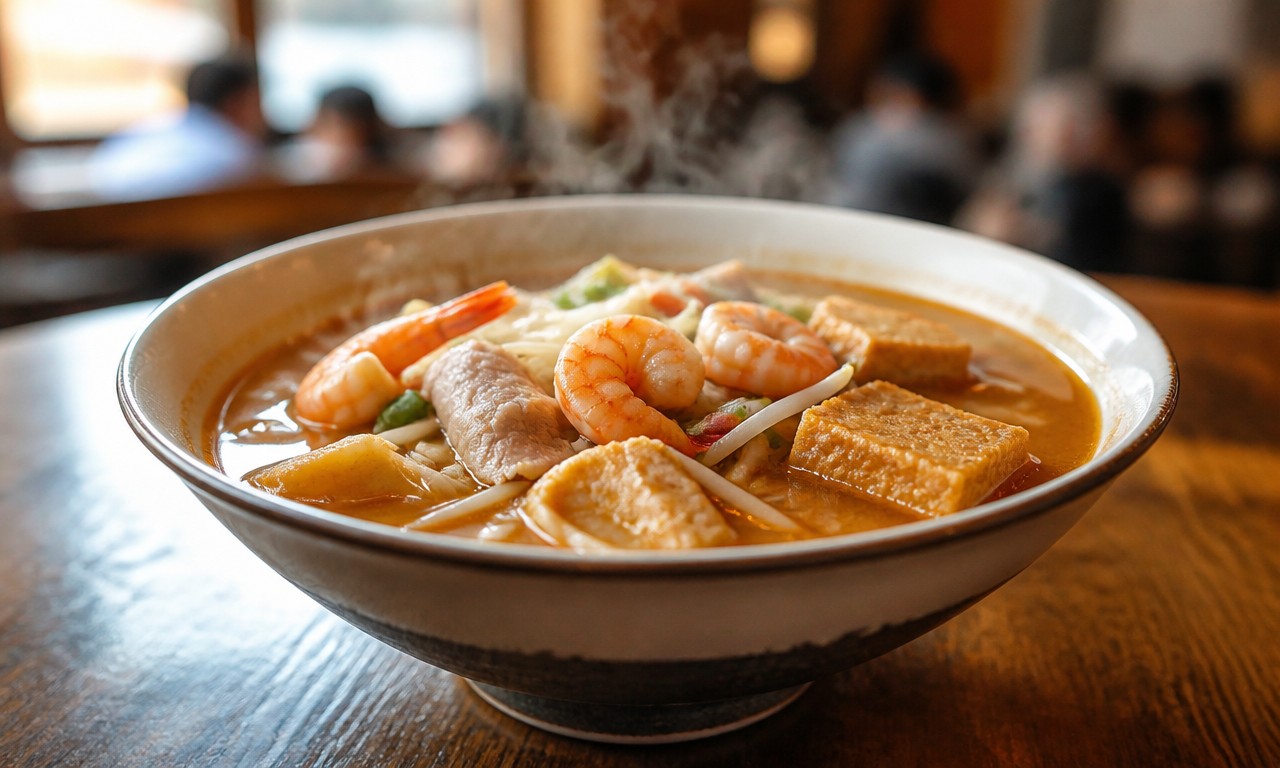 沙茶面美食特写