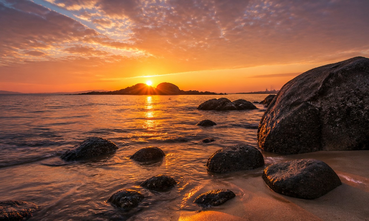 厦门海岸日出
