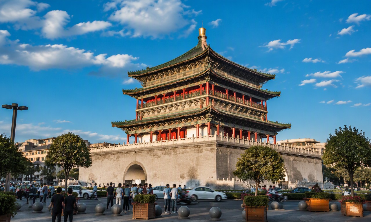 鼓楼与广场